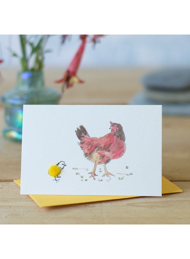 Huhn und Küken-Minikarte 23
