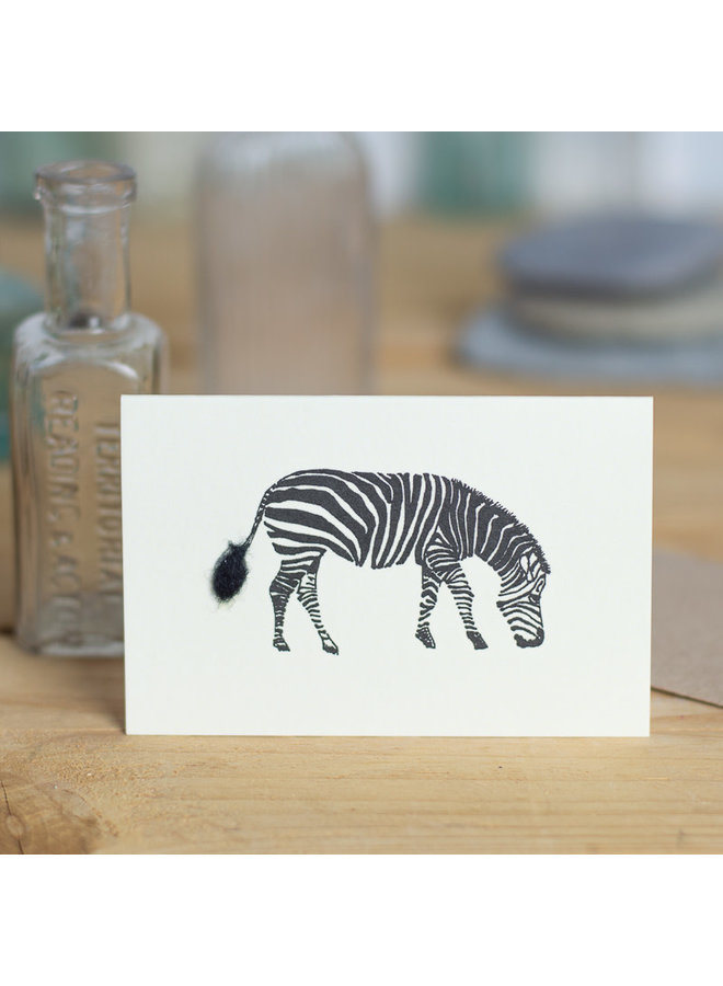 Zebra Mini Card 34
