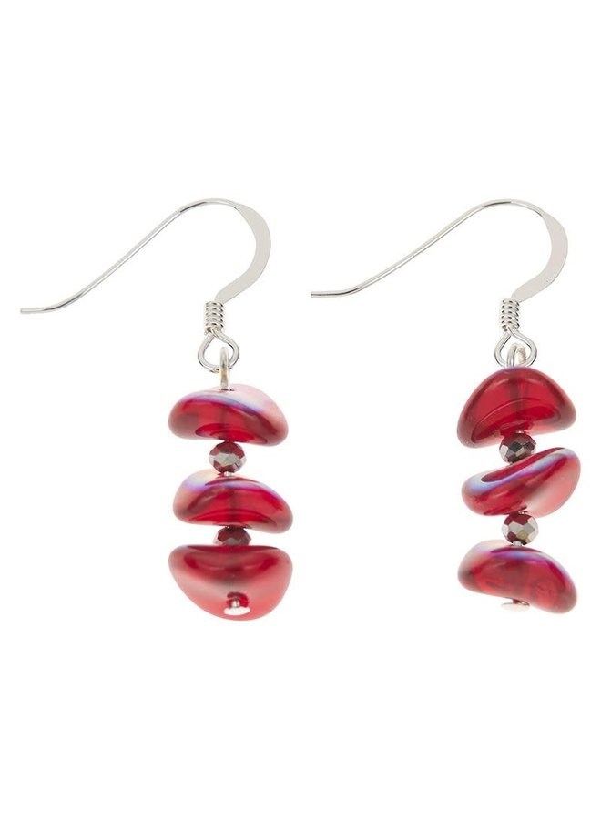 Ruby Ripple Earrings 778