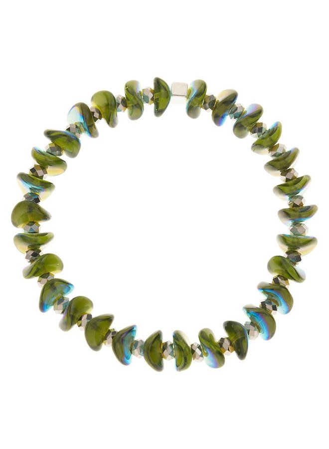 Olive Ripples Armband