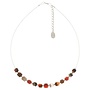 Autumn Agate Cubes Links Halsband