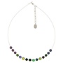 Spectrum Faceted Disc Links  Necklace
