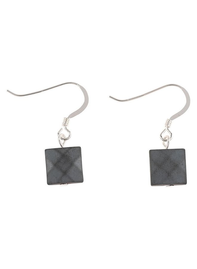 Gun Metal  Boudica Earrings 324C