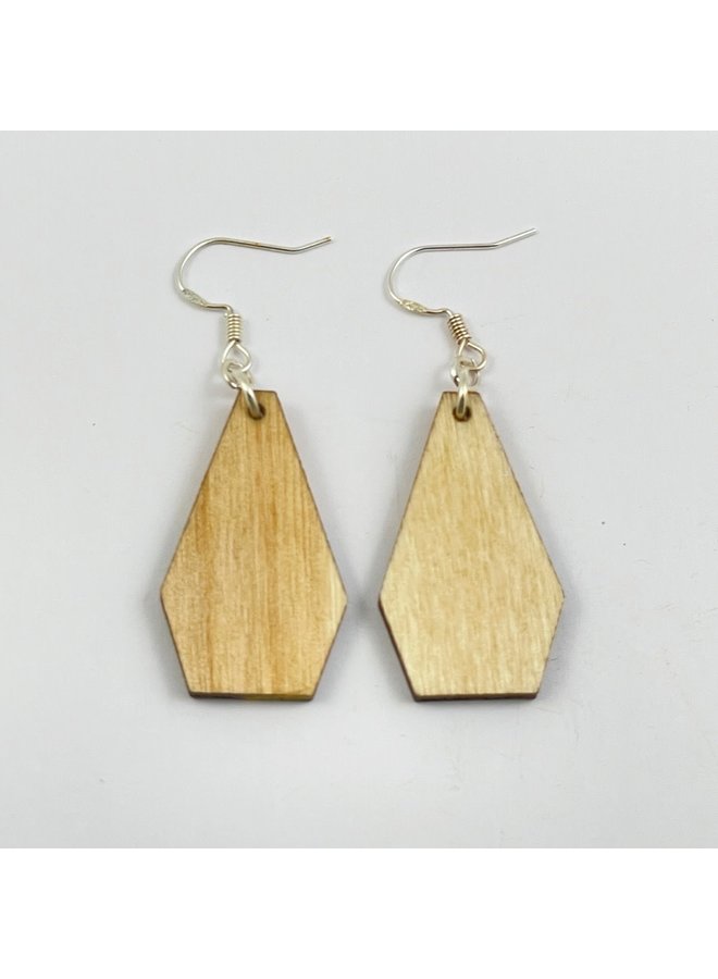 Birchwood Diamond Red with Stripe Earrings 026