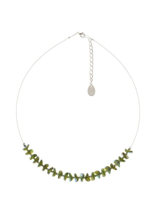 Olive Ripples Necklace