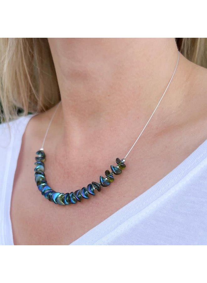 Olive Ripples Necklace
