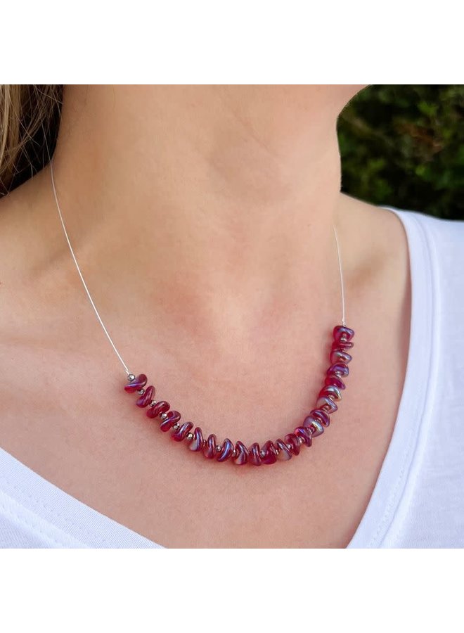 Ruby Ripples Necklace