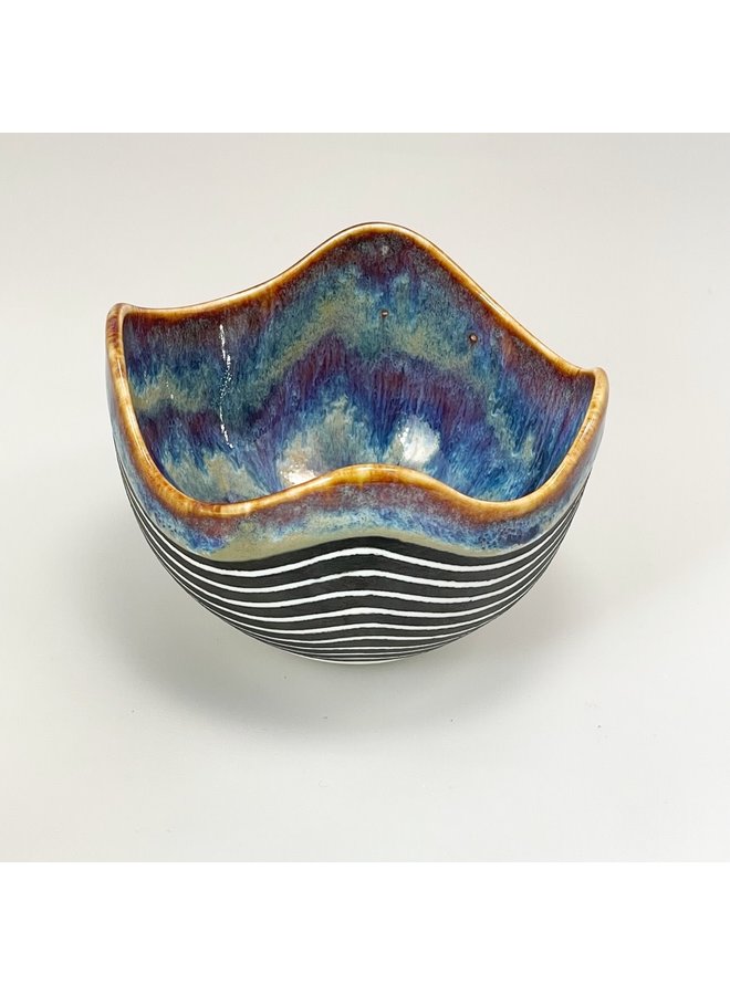 Wave  Ceramic Porcelain bowl 07