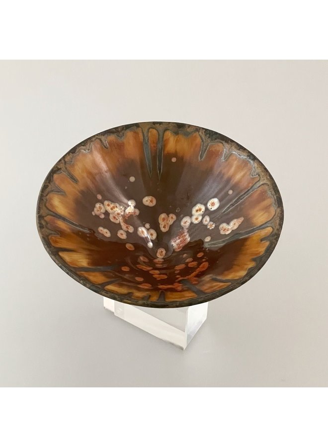 Bowl Form Ceramic Porcelain Raised on Perspex 15