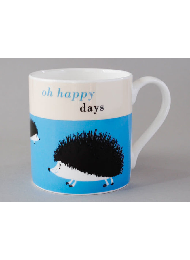 Hedgehog Blue Large Mug 194