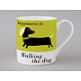 Taza Doxie Perro Negro Grande Verde 195