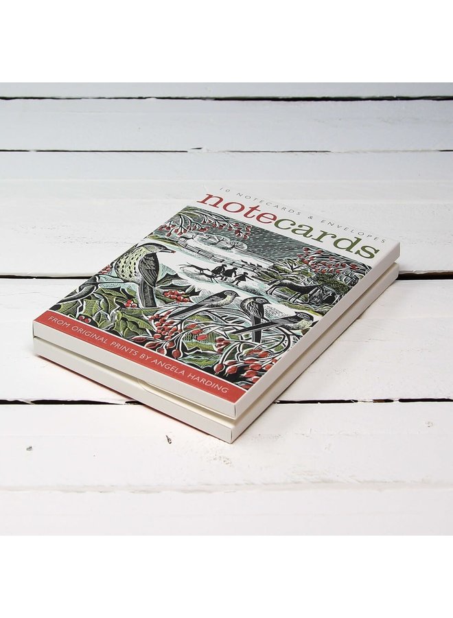 Holly Hedge und wir drei Hasen 10 Notizkarten von Angela Harding