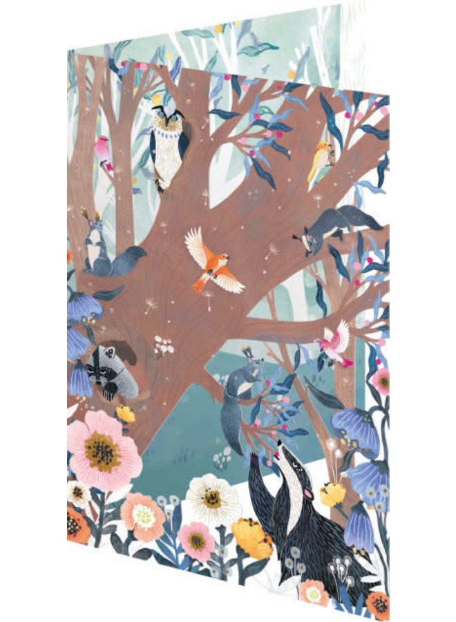 Hollow Tree by Day Lazer Cut Karte von Oreski