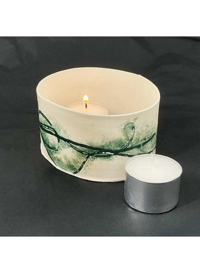 T Light фарфоровый подсвечник на две свечи 04