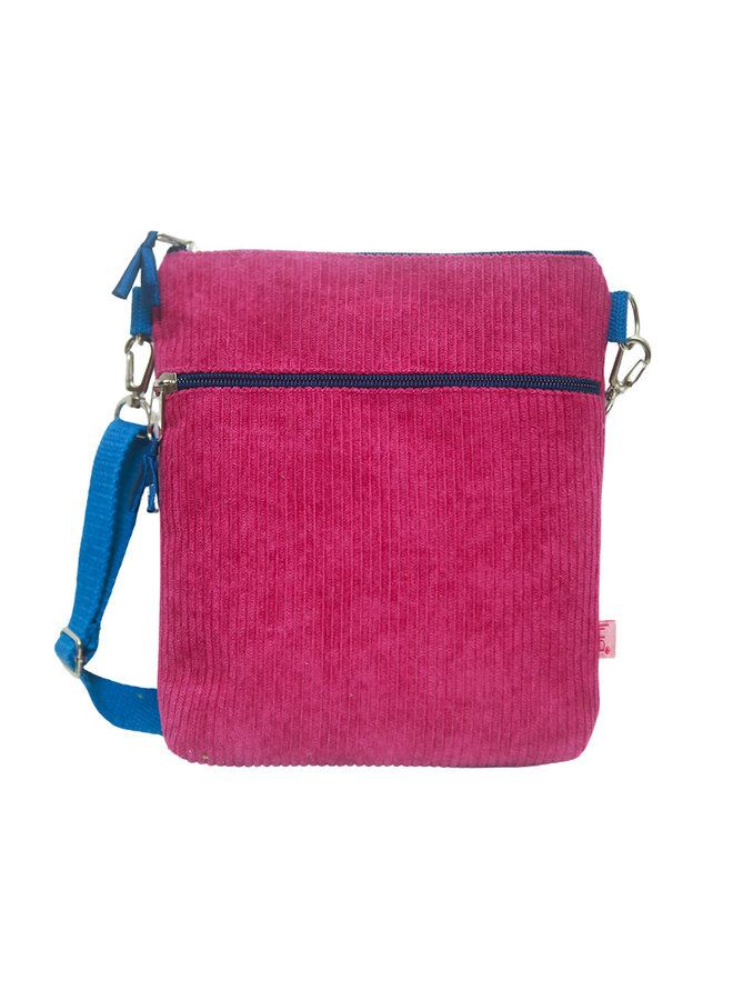 Cross Body Corduroy Purse - Orchid Pink 648