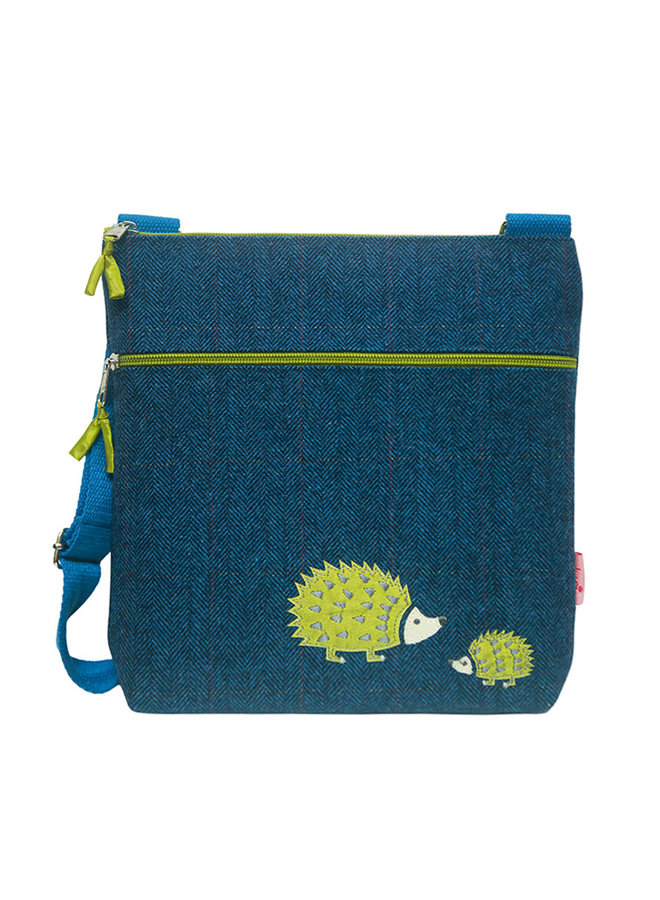 Hedgehog Messenger Corderoy Cross Body Bag - Blue654