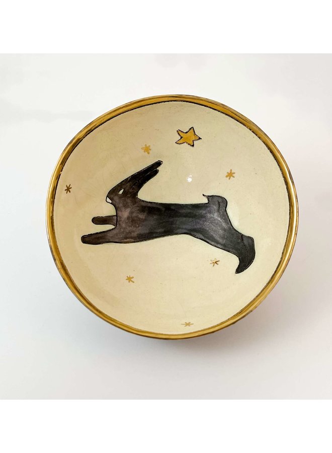 Leaping Hare with Gold Stars  61