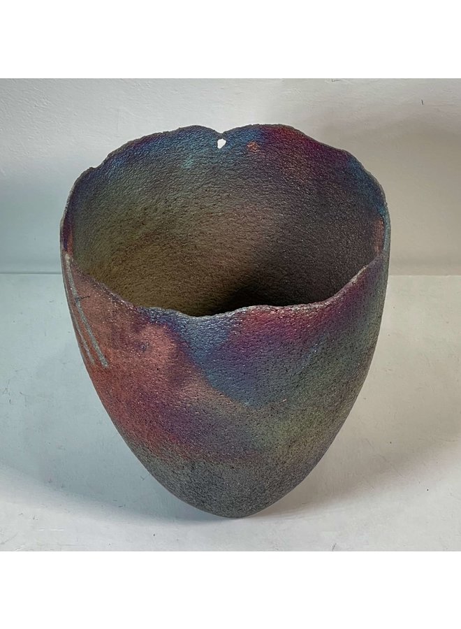 Vaso alto Raku 06