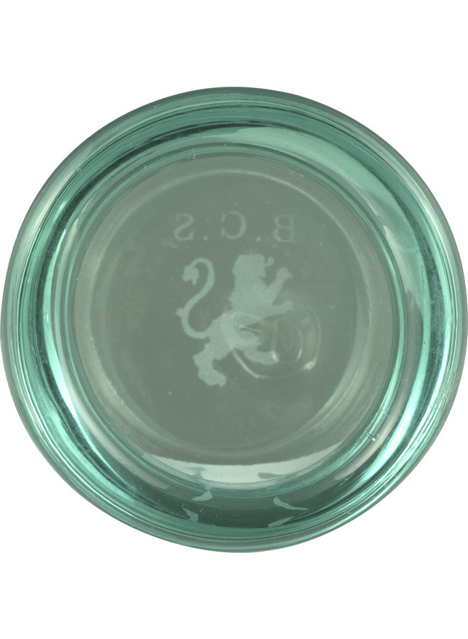 Handgjord värmeljushållare i glas - Amulett 07