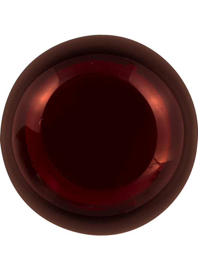 Handgefertigter Teelichthalter aus Glas - Guardsman's Red 09