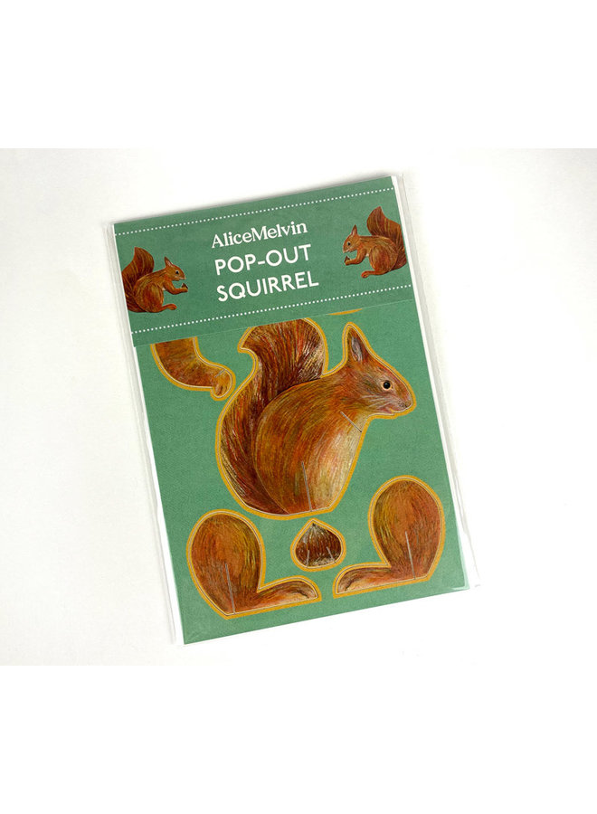 Squirrel Pop-Out-kort av Alice Melvin