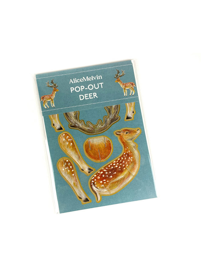 Deer Pop-Out-Karte von Alice Melvin