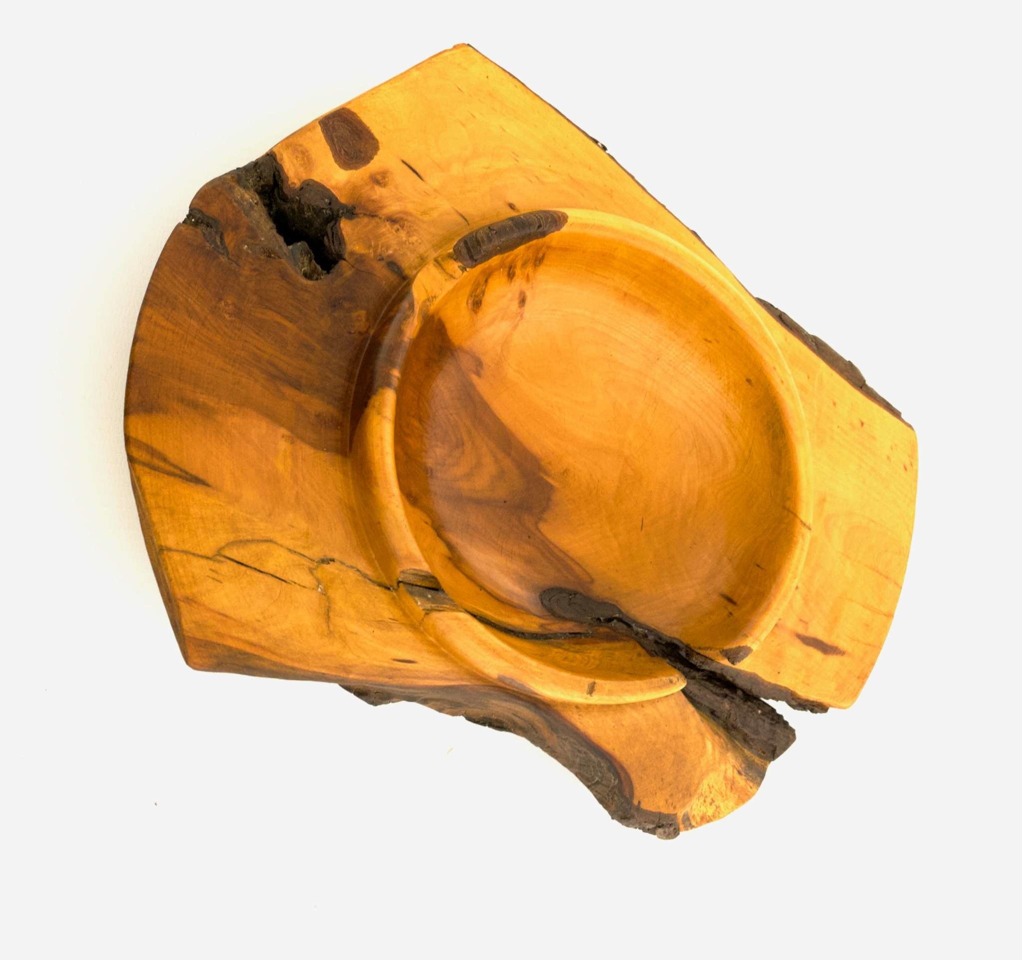 Mike Cooper Hawthorn Platter with live edge 06 Water Street Gallery