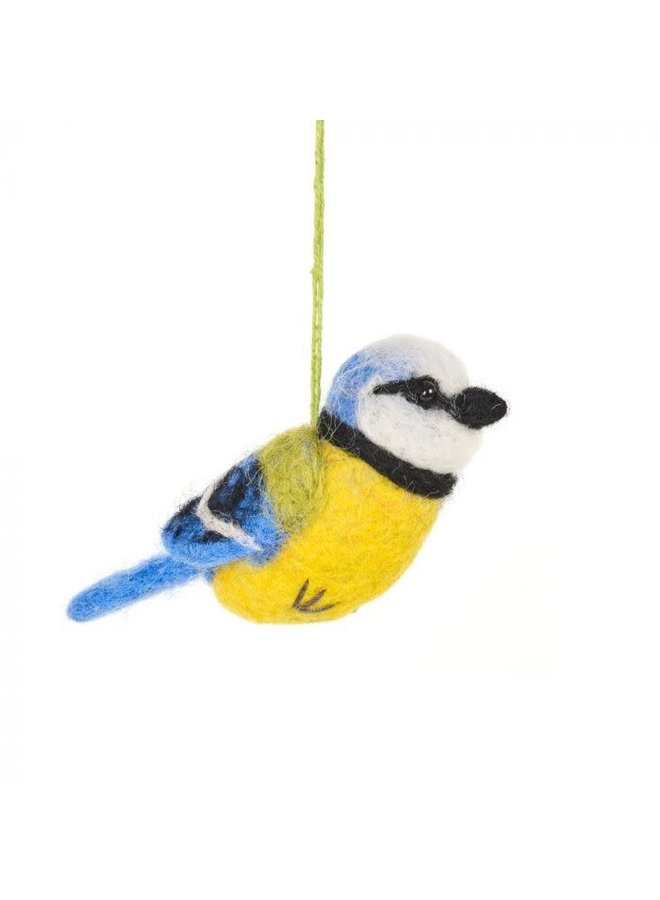 Blue Tit  Hanging  Felt  Decoration