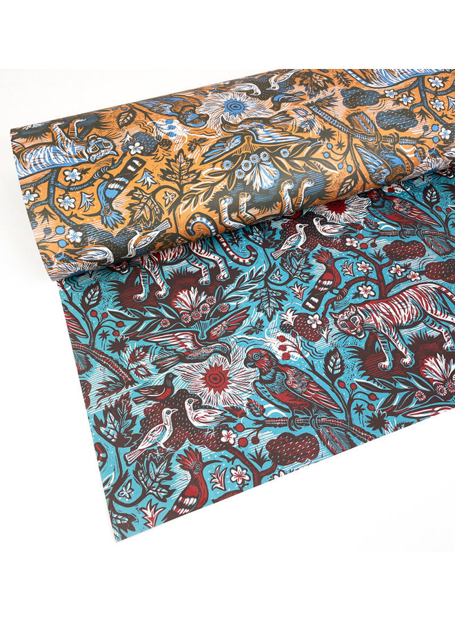 Tyger Tyger Double Sided  Gift Wrap by Mark Hearld