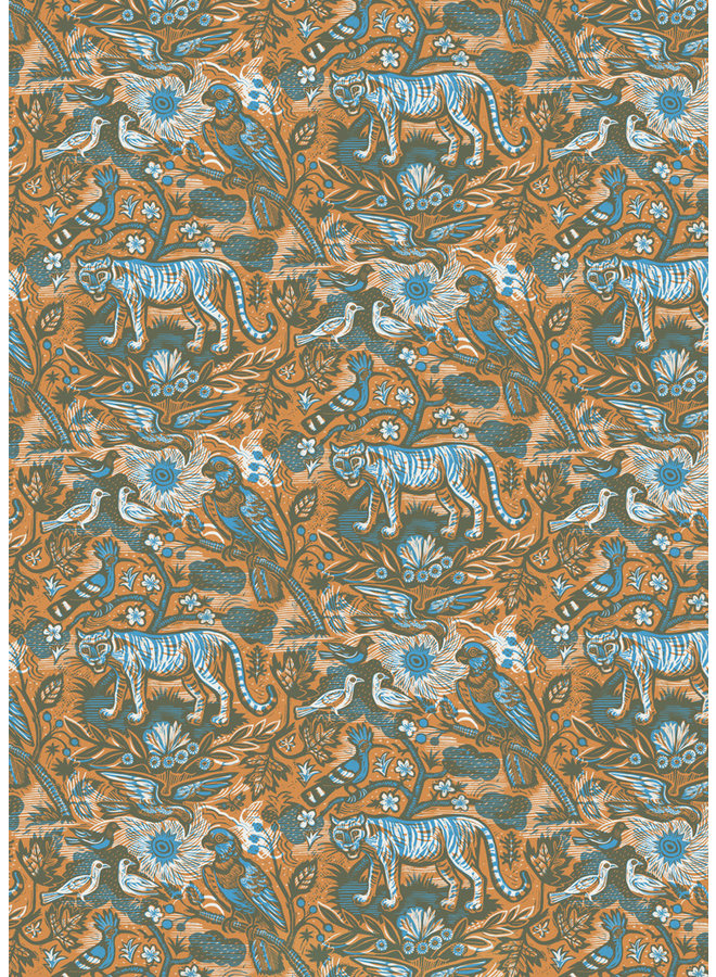 Tyger Tyger papel de regalo de doble cara de Mark Hearld