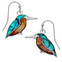 Kingfisher Inlaid Puau shell drop earrings 110