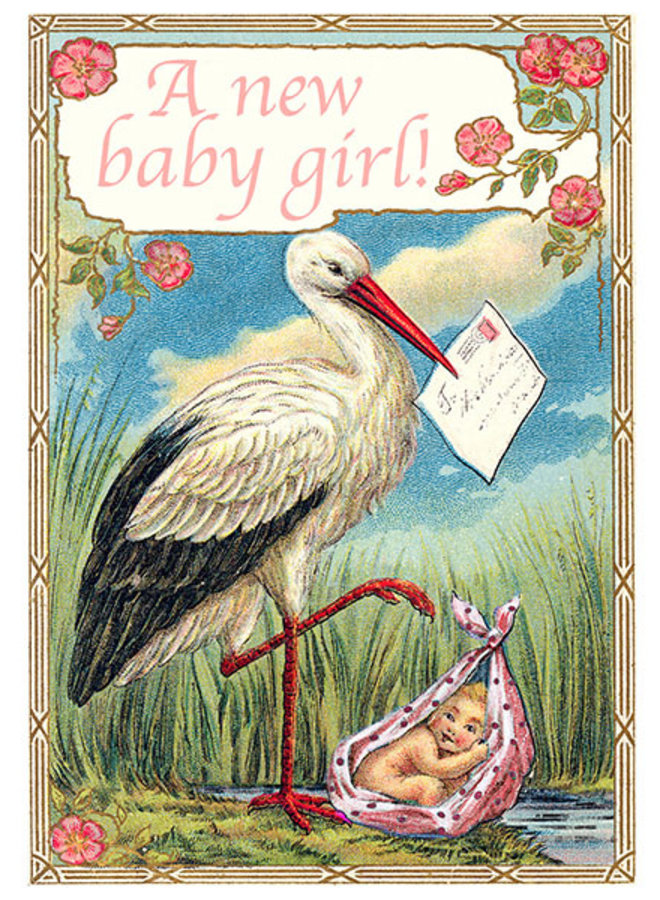 Copy of The Stork - Baby Boy  Card