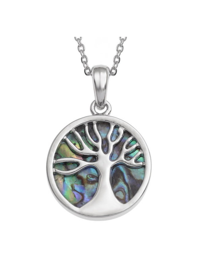 Tree of Life Paua Shell Necklace Small