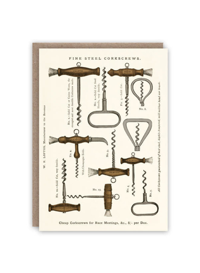 Corkscrews  Pattern Book Card
