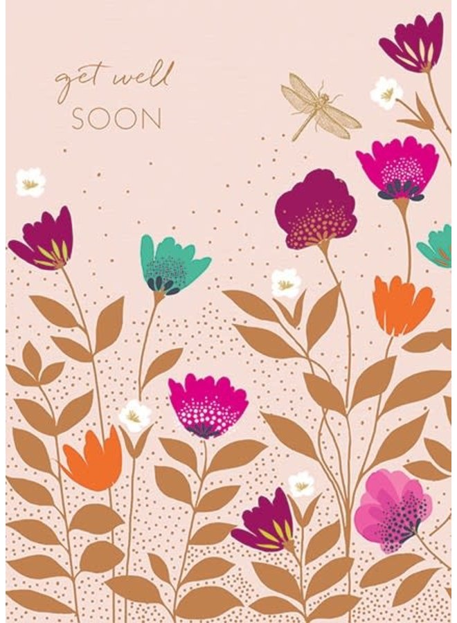 Get Well Soon Card Dragonfly