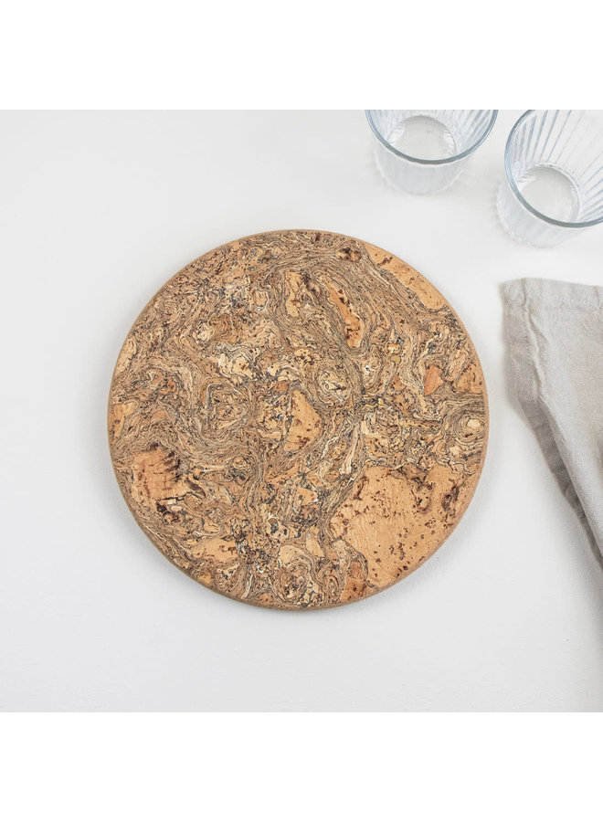 Round Cork Trivet Mat Medium 52