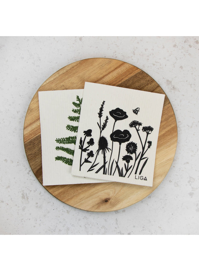 Eco Dishcloths - Wildflower and Fern  56