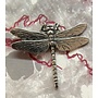 Broche épingle libellule en étain 16