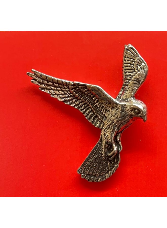 Kestrel pewter pin brooch 15