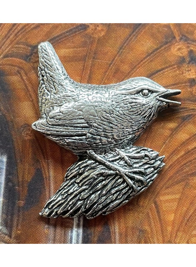 Брошь с оловянной булавкой Wren 11