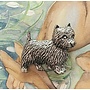 Broche épingle Westie en étain 21