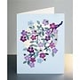 Pink Flowers and Bees Laser Card