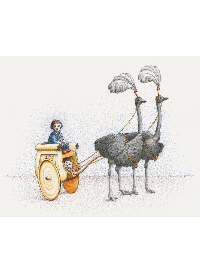 'I was borne to the Palace in a brass chariot drawn by two jet black ostriches' 44