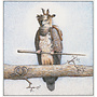 'Harpy Eagle with Narwhal Horn' 60