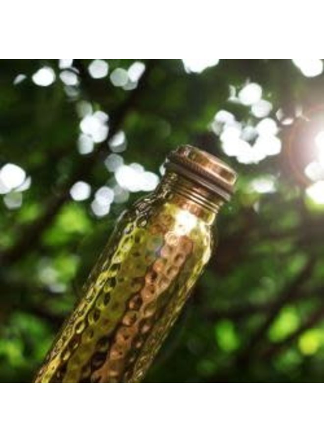Kupferwasserflasche - Gehämmert 900ml 01