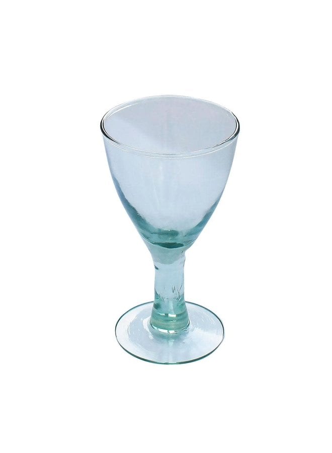 Wine Glass recycled glass 08