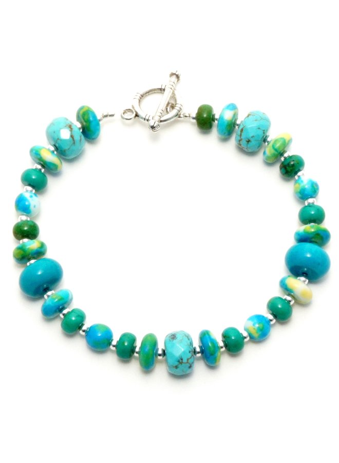 Pulsera de piedras preciosas de piscina B1_016