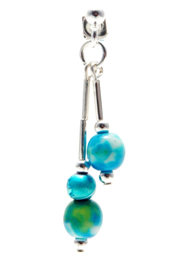 Swimming Pool Gemstone Earrings E3_017