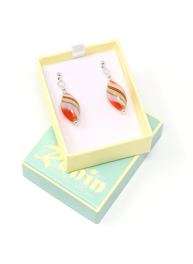 Boucles d'oreilles myriade de pierres précieuses E2_018