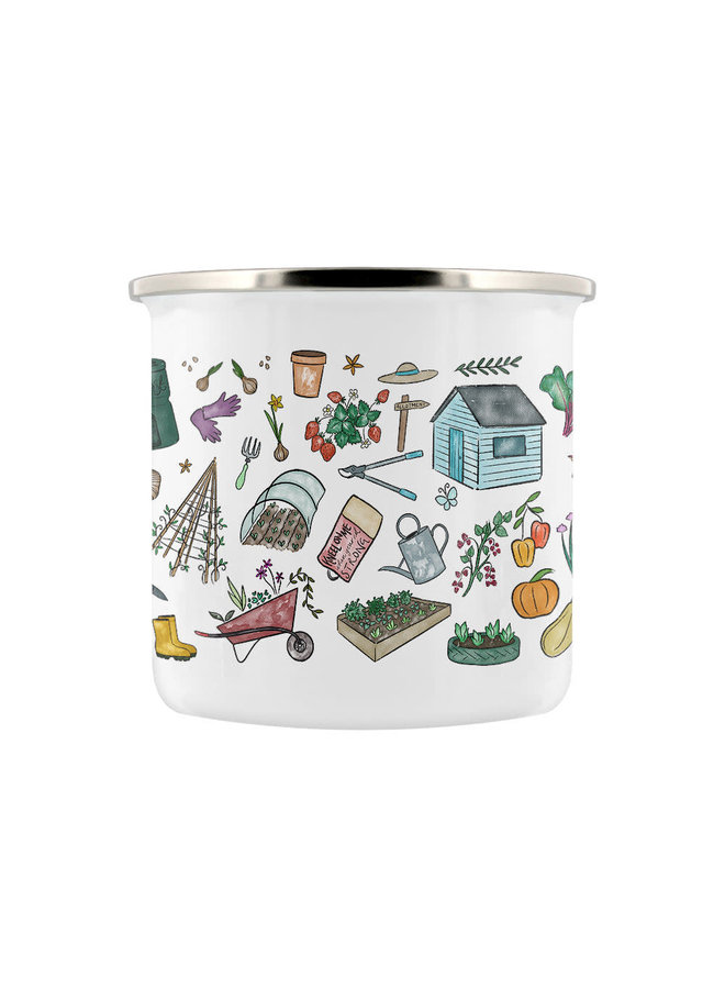Allotment Enamel Graphics Mug  01